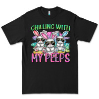 Black chilling with my peeps easter bunnies cowgirl cowg Premium Tee - CowGirlArtShop