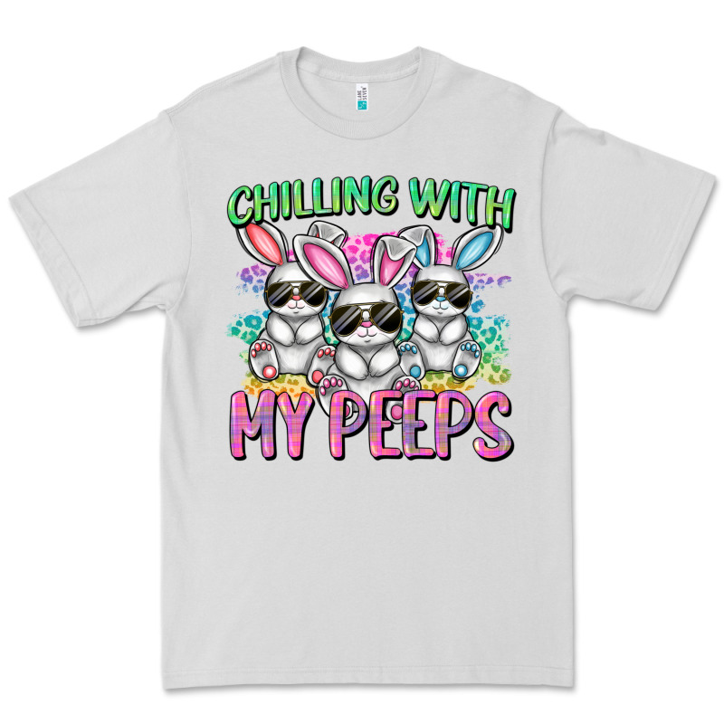 Chilling With My Peeps Easter Bunnies Cowgirl Cowg Premium Tee by CowGirlArtShop | Teevron