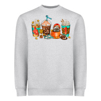 Heather Grey American football coffee cups Heavyweight Sweatshirt - AdoDesignShop