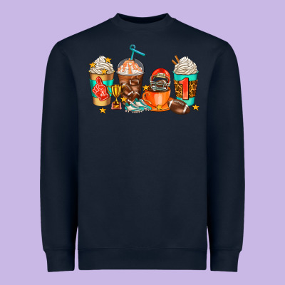 American Football Coffee Cups Heavyweight Sweatshirt Designed By Adodesignshop