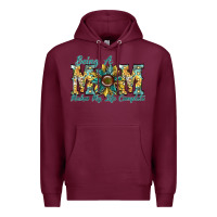 Burgundy being a mom makes my life complete Premium Hoodie - SublimationCraftShop