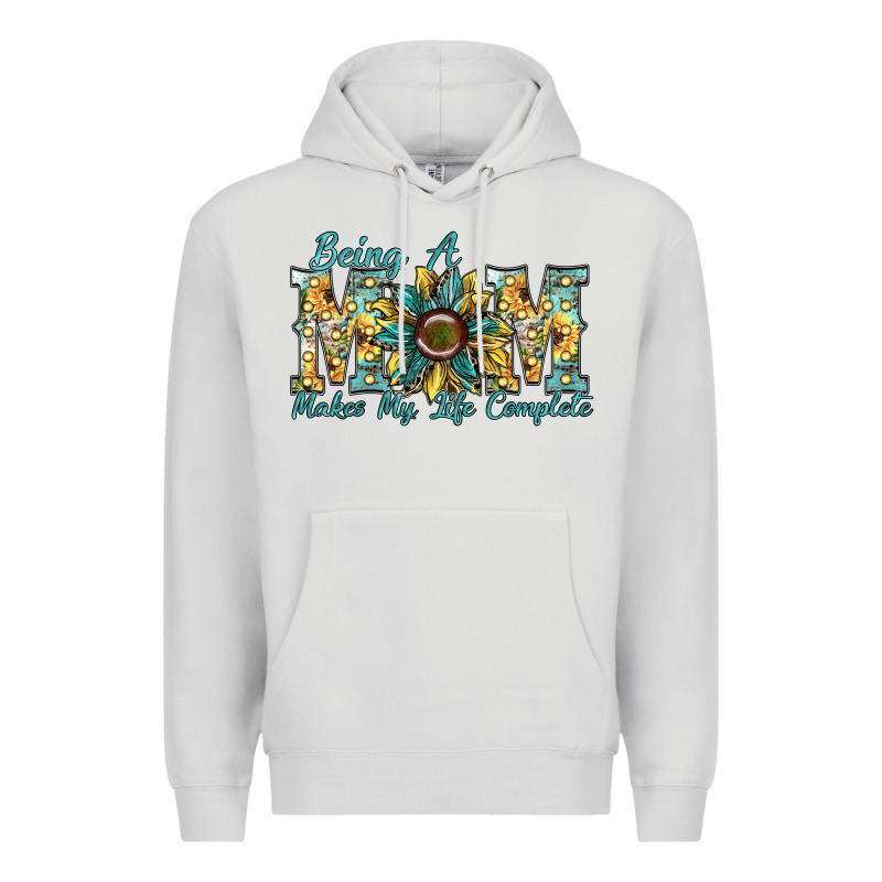 Being A Mom Makes My Life Complete Premium Hoodie by SublimationCraftShop | Teevron