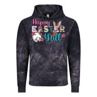 Cloud Black Happy Easter Y'all Vintage Hoodie - BundleAndBundleShop
