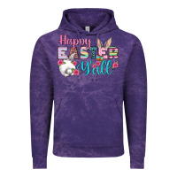 Cloud Purple Happy Easter Y'all Vintage Hoodie - BundleAndBundleShop