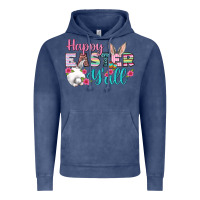 Vintage Denim Happy Easter Y'all Vintage Hoodie - BundleAndBundleShop