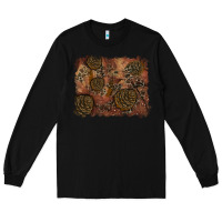 Black glitter leopard fall background Long Sleeve Tee - RanaPortraitStore