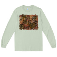 Matcha glitter leopard fall background Long Sleeve Tee - RanaPortraitStore