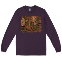 Plum glitter leopard fall background Long Sleeve Tee - RanaPortraitStore