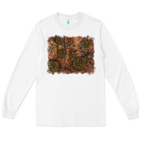 White glitter leopard fall background Long Sleeve Tee - RanaPortraitStore