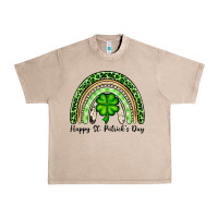 French Oak Happy St. Patrick's Day rainbow Urban Heavy Tee - OliviaCreatesArt