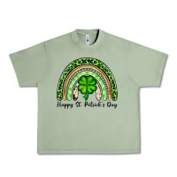Oil Green Happy St. Patrick's Day rainbow Urban Heavy Tee - OliviaCreatesArt