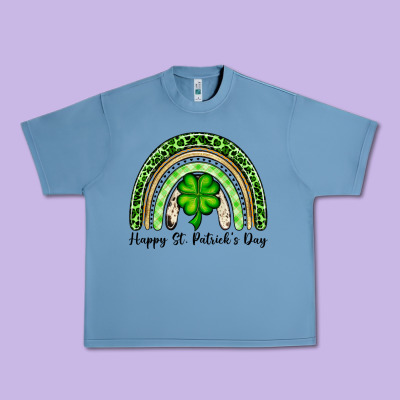 Happy St. Patrick's Day Rainbow Urban Heavy Tee Designed By Oliviacreatesart