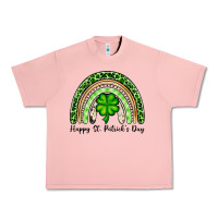 Salmon Happy St. Patrick's Day rainbow Urban Heavy Tee - OliviaCreatesArt