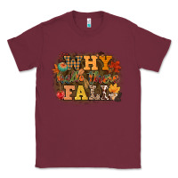 Burgundy why hello there fall Classic Tee - CowGirlArtShop