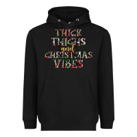 Black thick thighs and Christmas vibes Heavyweight Hoodie - AdoDesignShop