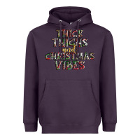 Plum thick thighs and Christmas vibes Heavyweight Hoodie - AdoDesignShop