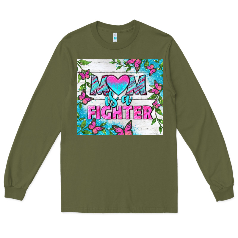 Mom Is A Fighter Tumbler Long Sleeve Tee by BundleAndBundleShop | Teevron