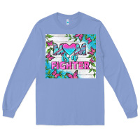 Colony Blue Mom Is A Fighter Tumbler Long Sleeve Tee - BundleAndBundleShop