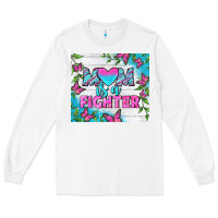 White Mom Is A Fighter Tumbler Long Sleeve Tee - BundleAndBundleShop