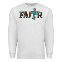 Oatmeal Heather faith christmas cross Premium Sweatshirt - AdoDesignShop