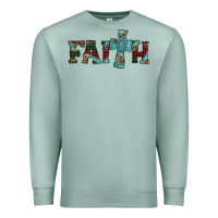 Seafoam faith christmas cross Premium Sweatshirt - AdoDesignShop