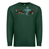 Sports Green faith christmas cross Premium Sweatshirt - AdoDesignShop