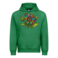 Emerald western sunflower Urban Hoodie - JahusDesignShop