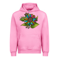 Fuchsia Pink western sunflower Urban Hoodie - JahusDesignShop