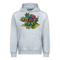 Heather Grey western sunflower Urban Hoodie - JahusDesignShop