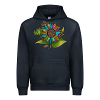 Navy western sunflower Urban Hoodie - JahusDesignShop