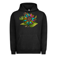 Pigment Black western sunflower Urban Hoodie - JahusDesignShop