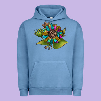 Western Sunflower Urban Hoodie Designed By Jahusdesignshop