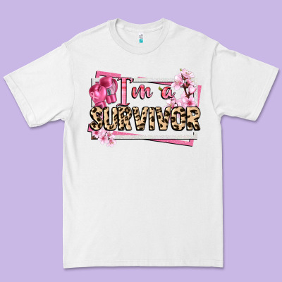 Im A Survivor Cancer Awareness Premium Tee Designed By Cowgirlartshop
