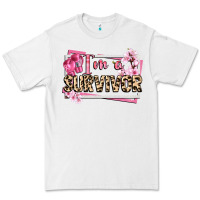 White im a survivor cancer awareness Premium Tee - CowGirlArtShop