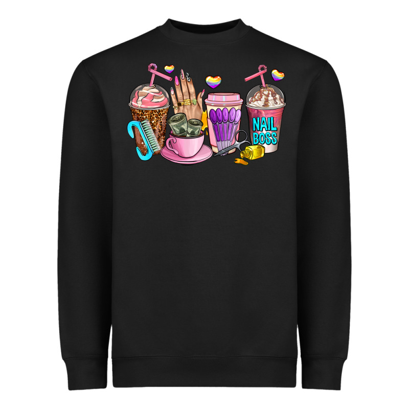 Nail Art  Coffee Cups Heavyweight Sweatshirt by AdoDesignShop | Teevron