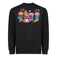 Black nail art  coffee cups Heavyweight Sweatshirt - AdoDesignShop