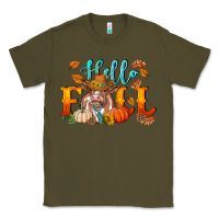 Army Green hello fall heifer cow Classic Tee - RanaPortraitStore