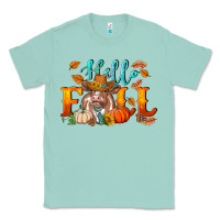 Seafoam hello fall heifer cow Classic Tee - RanaPortraitStore