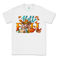 White hello fall heifer cow Classic Tee - RanaPortraitStore