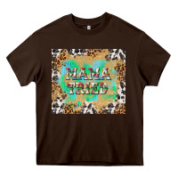 Chocolate Brown mama tried with leopard and cowhide tumbler tbs Heavy Core Tee - TumblerDesignByShophia