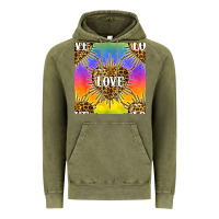 Vintage Olive Pride lgbtq leopard love heart seamless pattern Vintage Hoodie - BundleAndBundleShop