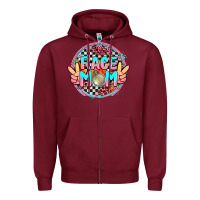 Burgundy race mom Zipper Hoodie - AdoDesignShop