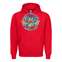 Red race mom Zipper Hoodie - AdoDesignShop