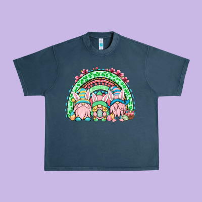 Easter Gnomes Rainbow Urban Heavy Tee Designed By Oliviacreatesart
