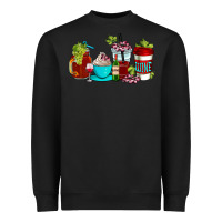 Black wine coffee cups Heavyweight Sweatshirt - AdoDesignShop