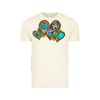 Vintage Arctic western leopard turquoise cowhide hearts olivia Vintage Tee - OliviaCreatesArt