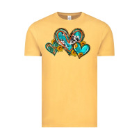 Vintage Mustard western leopard turquoise cowhide hearts olivia Vintage Tee - OliviaCreatesArt