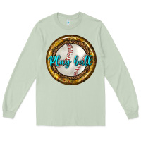 Matcha baseball with sunflower round earrings Long Sleeve Tee - BundleAndBundleShop