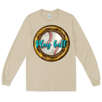 Mushroom baseball with sunflower round earrings Long Sleeve Tee - BundleAndBundleShop