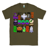 Army Green boo halloween Classic Tee - CowGirlArtShop